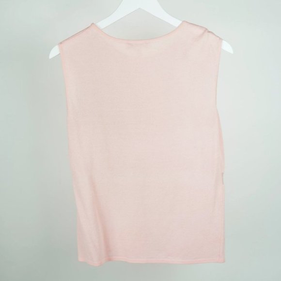 Escada Pink Floral-Embroidered Knit Tank - Picture 2 of 4